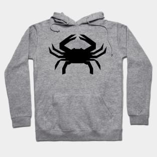 Radioactive Crab logo Black on Gold Hoodie